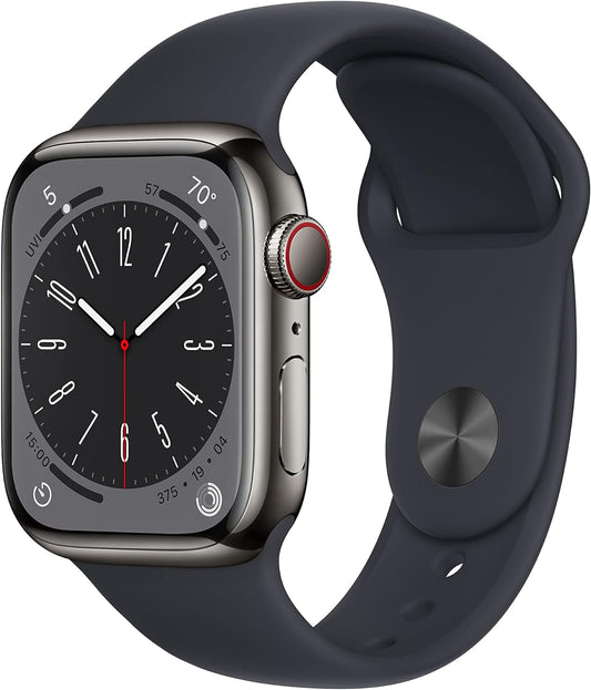 Apple Watch Series 8 - 41mm - Stainless Steel - Graphite - (GPS + Cellular)