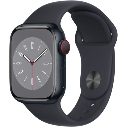 Apple Watch Series 8 - 41mm - Aluminum - Midnight - (GPS + Cellular)