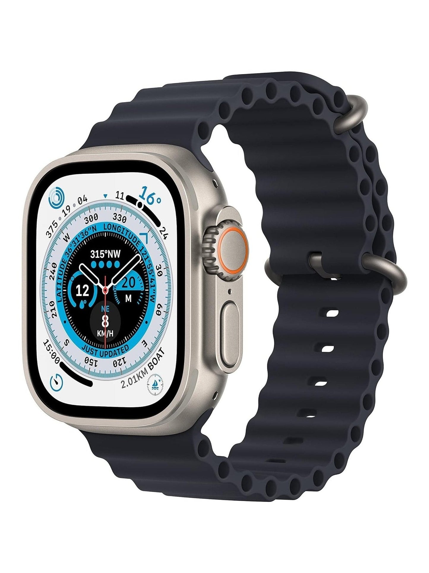 Apple Watch Ultra - 49mm - Titanium - Midnight Ocean Band - (GPS + Cellular)