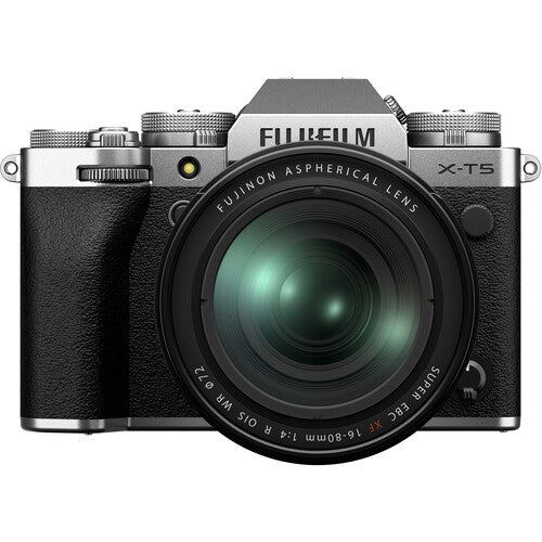 FUJIFILM X-T5 - Silver - with 16-80mm Lens
