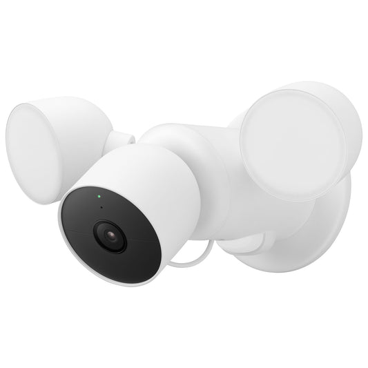 Google - Nest Outdoor Cam with Floodlight (Wired)