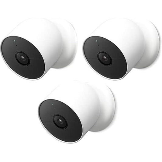 Google - Nest Outdoor Cam 3-Pack