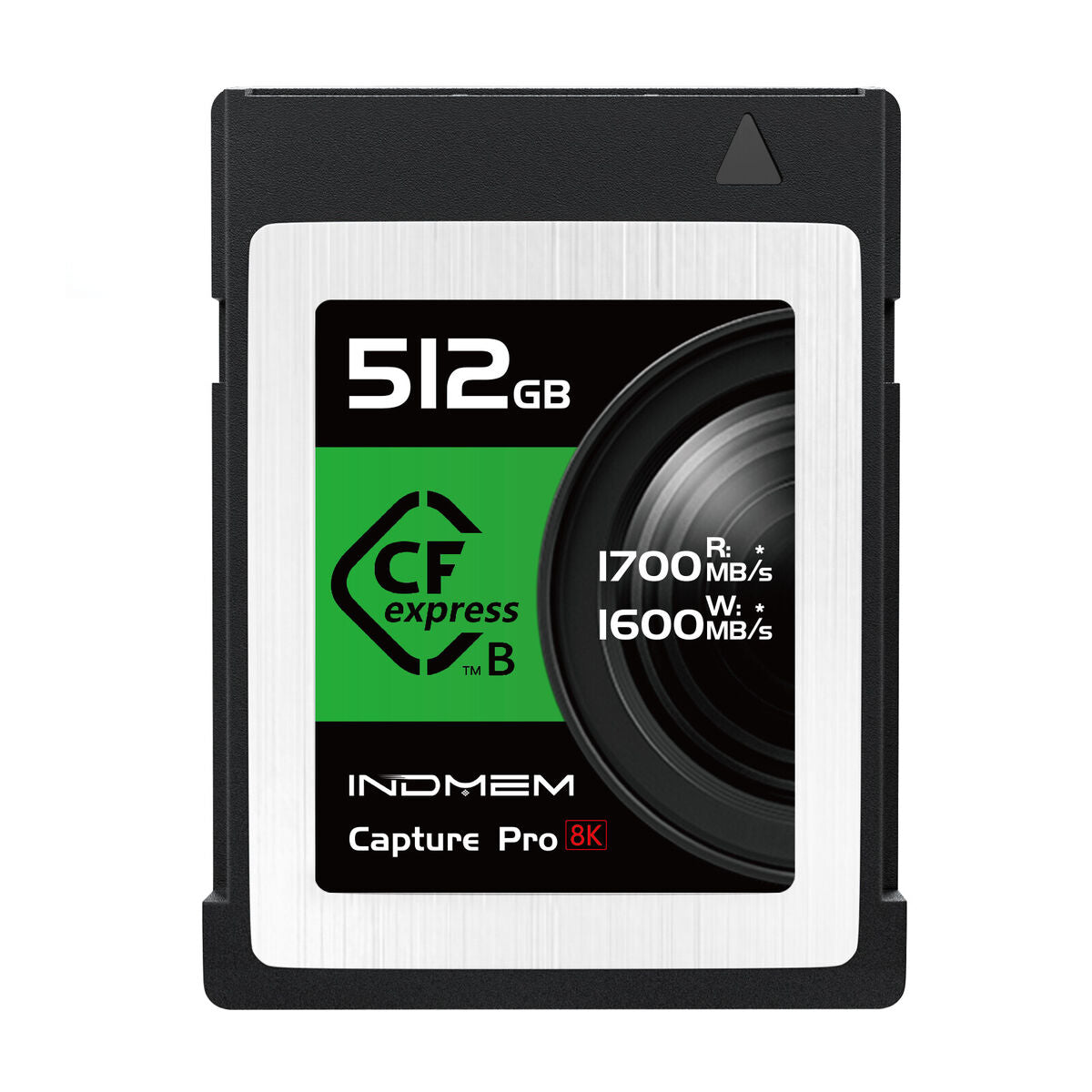 INDMEM 512GB Capture PRO 8K CFexpress Type B Memory Card