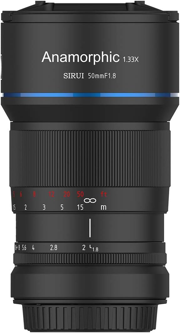SIRUI 50mm F1.8 1.33X Anamorphic Lens - E-mount