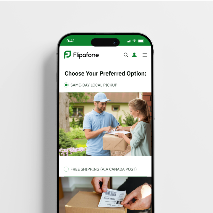 Choose Free Shipping or Pickup