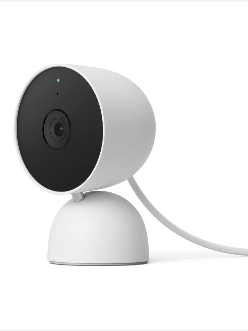 Google - Nest Indoor Cam Gen 2 (Wired) Snow