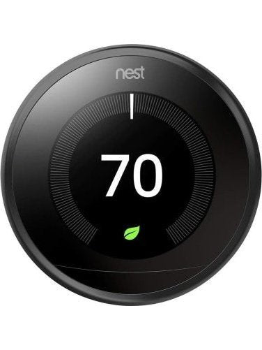 Google - Nest Learning Thermostat (3rd Gen) Black